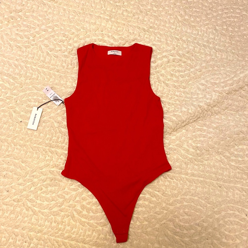 ✨NWT Babaton Red Contour Bodysuit